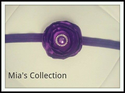 Satin Flower Headband